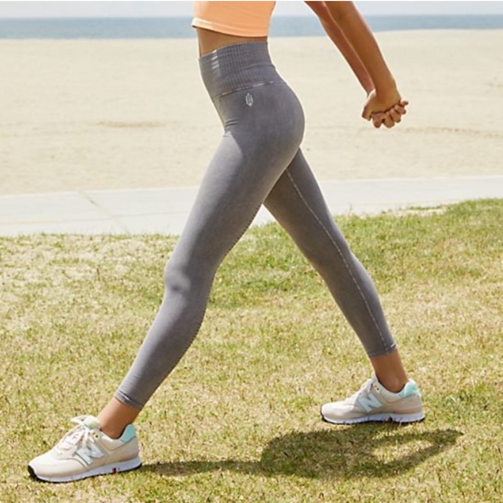 New Free People Good Karma gray leggings XS / S